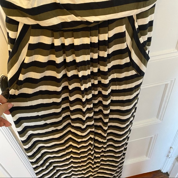Anthropologie Addison Story Striped Maxi Dress M - Picture 5 of 9
